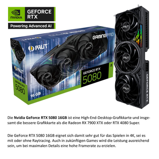 AMD Ryzen 7 9800X3D mit RTX 5080
