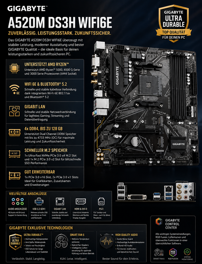 Gaming PC mit Ryzen 5 und GeForce RTX 5060