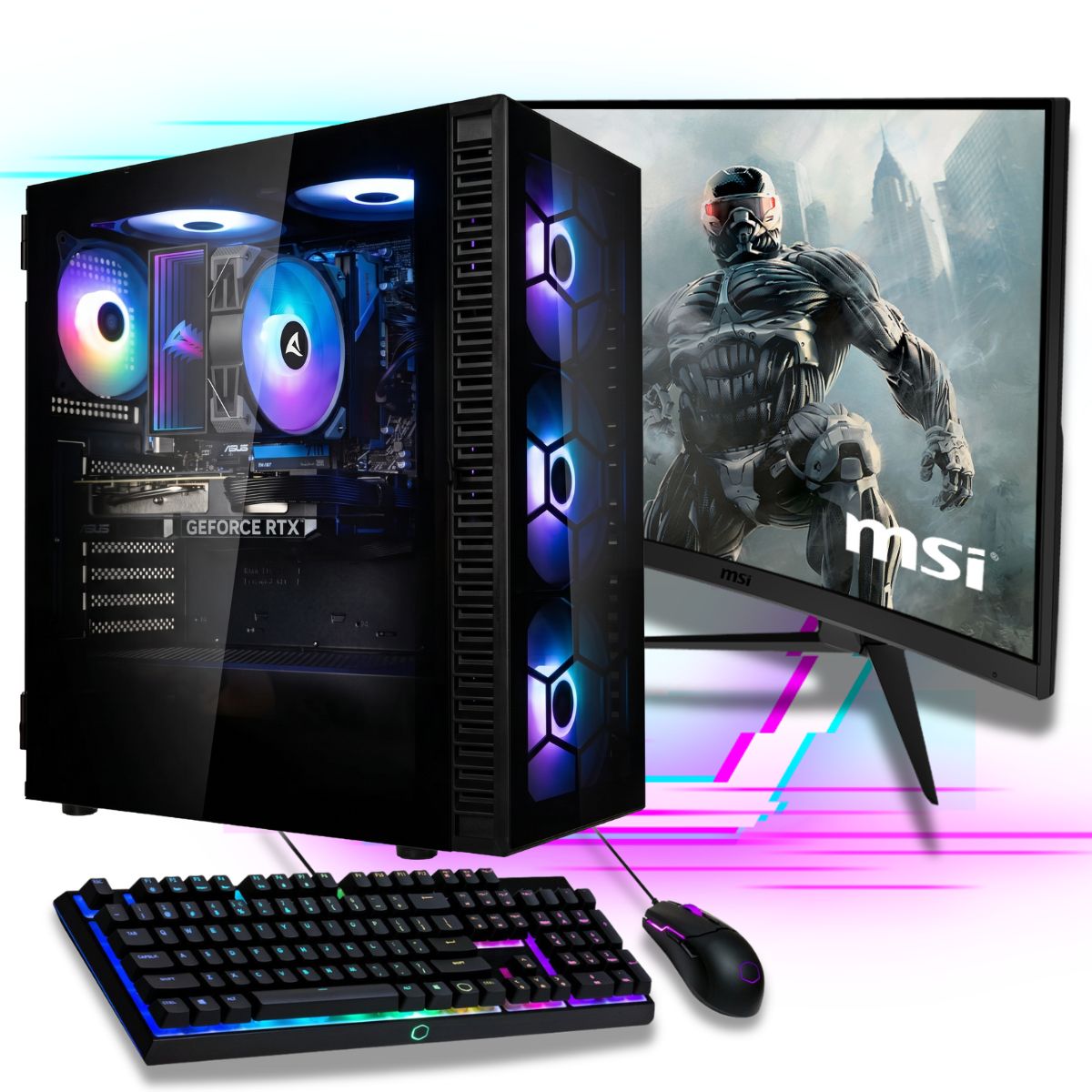 Gaming Set 27" 2K 144Hz | Intel i9-12900K | RTX 5060 Ti 16GB | 32GB RAM | 500GB SSD