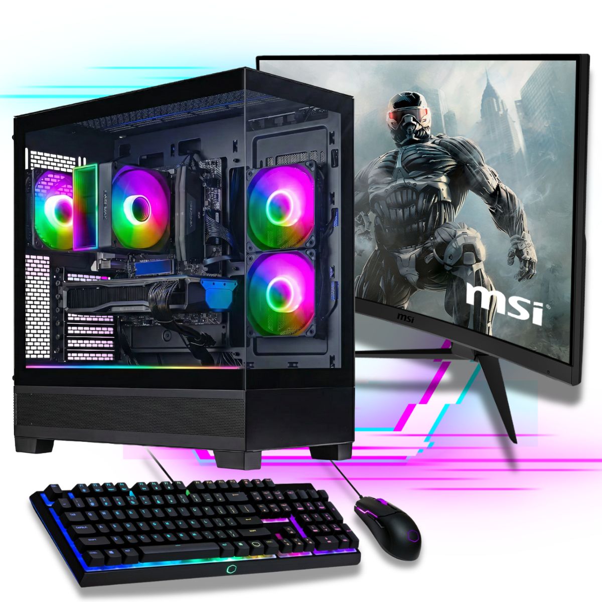 Gaming Set 27" MSI 144Hz | Intel i9-12900K | RX 9060 XT 16GB | 32GB RAM | 1TB SSD