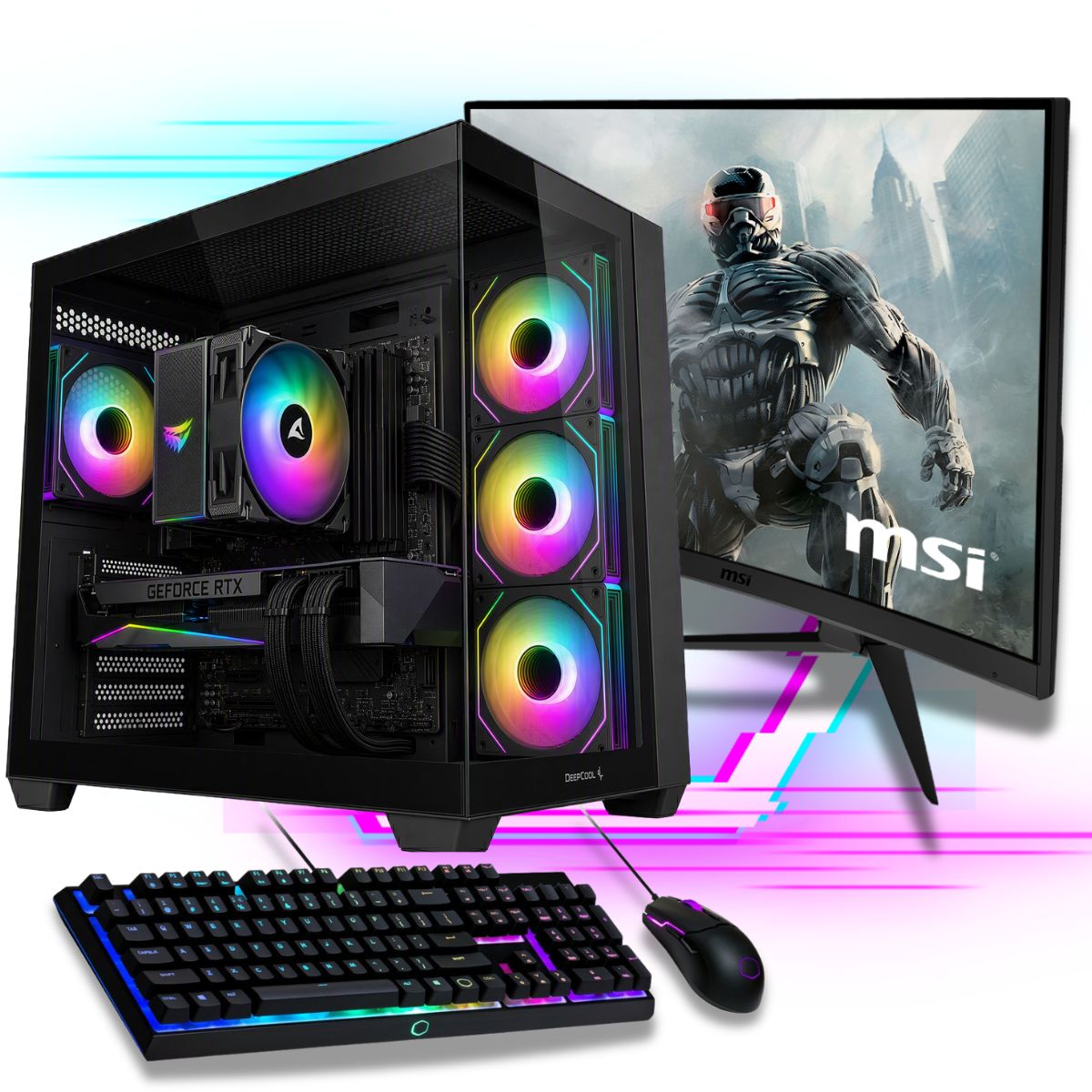 Gaming PC Set 27" MSI 144Hz | Intel i9-12900K | RTX 5060 8GB | 32GB RAM | 1TB SSD | WiFi 6E | Windows 11