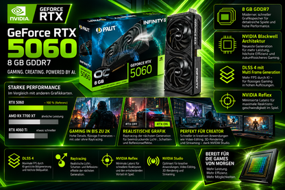 AMD Ryzen 7 5700X | GeForce RTX 5060 8GB | 32GB RAM | 1TB M.2 SSD