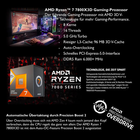 AMD Ryzen 7 7800X3D mit RTX 5070